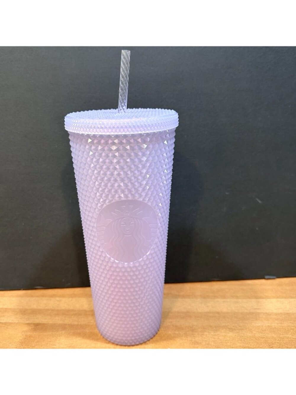 Starbucks 2021 Winter Holiday Icy Lilac Bling Studded 24oz Cup Tumbler Venti